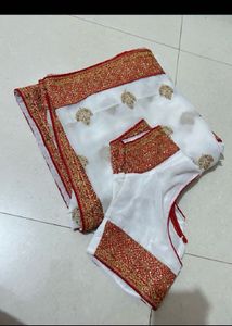 navratri heavy bengoli georgette saree with blause