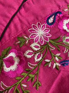 Vibrant Pink Embroidered Kurta