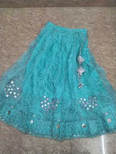 Beautiful Teal Lehenga Choli Set