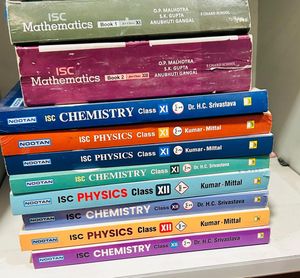 ISC Maths, Chemistry, Physics Books
