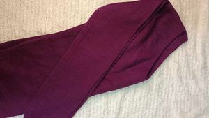 Cozy V-Neck Purple Knit Sweater