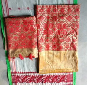 Two Set Mekhela Sador.Full Work.Stich.unused.