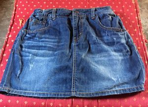 Women's Blue Denim Skirt