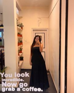 Black sleeveless long maxi dress