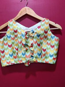 Kids Lehanga Choli With Frill Duptta