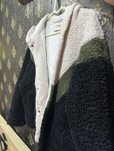 Pull&Bear Color Block Fleece Jacket🐼🎀