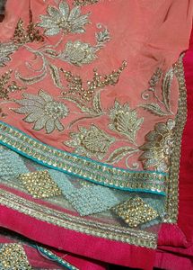 Pearl Work Saree