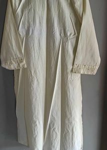 Elegant Cream Kurta with Sequins