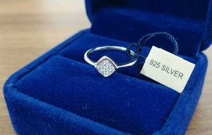 Elegant cross square Shape 925 Ring