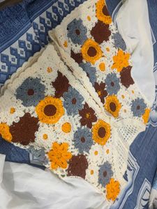 Crochet Floral Crop Top