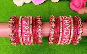 Beautiful Pink silk thread Bangles  any colour