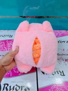 Adorable Plush Bunny Pouch with blanket