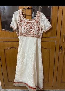 Elegant Embroidered Anarkali Kurta long length