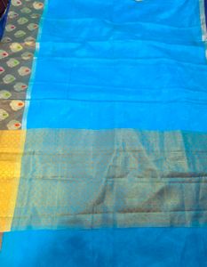 Stunning Blue Silk Saree