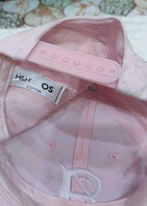 Pink Baseball Cap with 'A' Detail
