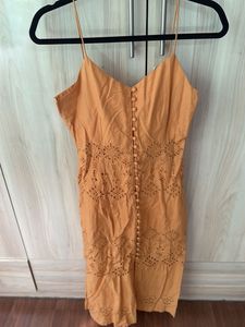 Mustard summer dress