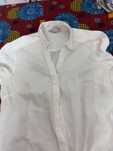 Classic White Button-Up Shirt