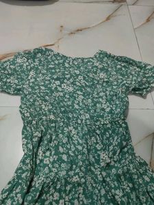Floral Green Dress