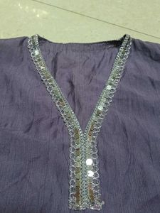Beautiful Purple Kurta