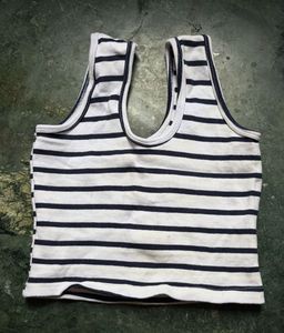 Striped Cropped Tank Top