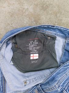 vintage blue straight fit jeans