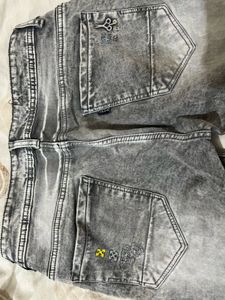 Stylish Grey Wash Denim Jeans