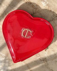Charlotte tilbury Red Heart Shaped Sling bag