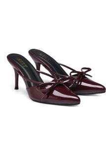 Chic Bow Stiletto Mules