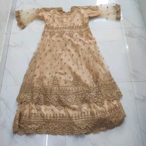 Designer Golden Embellished  ethenic gown