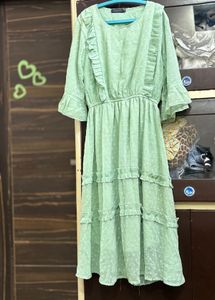 Mint Green Ruffle Dress