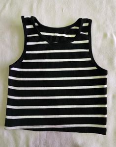 Striped Cropped Tank Top