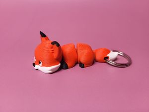 Articulated Fox Keychain