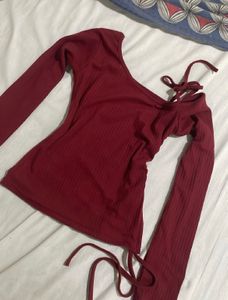 Ribbed Long Sleeve Top