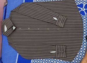 Striped Button-Up Shirt