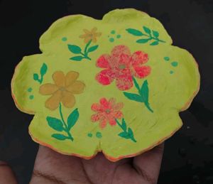 Handmade Floral Ring Dish