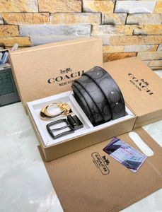 Coach Double Buckle Belts With Box