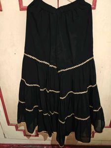 sleeveless leopard print kurta, sharara and dupatt