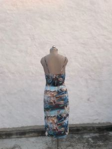 Artistic Print Mini Dress