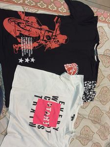 Graphic Print T-Shirts - Set of 2