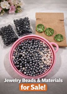 Assorted Pearl Beads & Craft Supplies