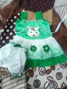 Adorable Baby Girls Dress with Bloomers