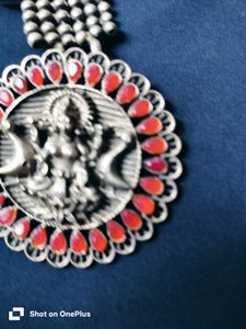 Traditional antique  Indian Oxidised Necklace long