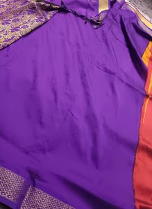 Yellow Nd Red Halfpattu Saree