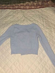 Light Blue Cropped Cardigan size -small
