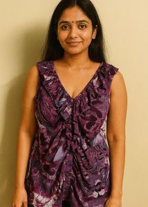 Purple Ruffle Top