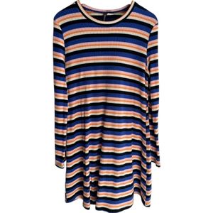 Striped Long Sleeve Dress