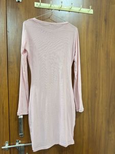 Sheer Pink Mini Dress