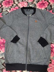 Men's Grey Bomber Jacket