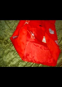 Unique Red Embroidered Dress