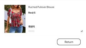 FREE SHIPPING📦Floral Ruched Pullover Blouse